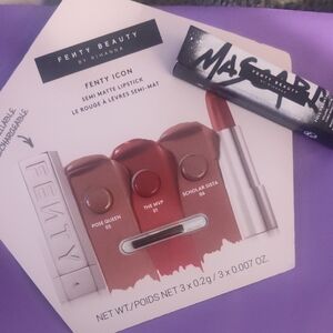 5 For $25 Fenty Beauty Icon Lipstick Trio/ Mascara